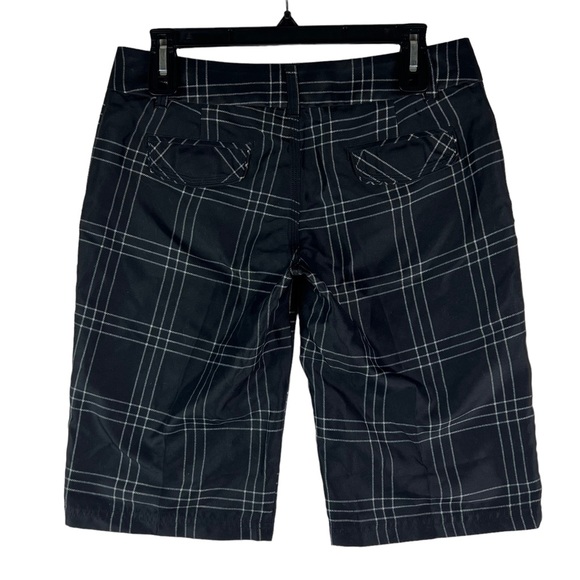 Immersion Research Bermuda Shorts Womens Size 6 Plaid Black White - Picture 2 of 7